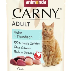 Sparpaket 12 x 85 g Animonda Carny Adult Huhn + Thunfisch Katzen Nassfutter Heißes Angebot